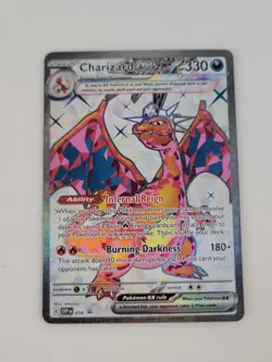 Pokemon Charizard ex Full Art Promo SVP Black Star 056 Holo 330HP English Card - Image 1