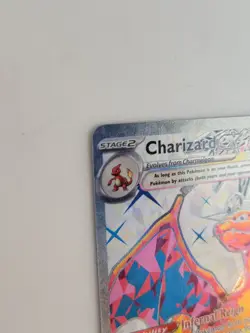Pokemon Charizard ex Full Art Promo SVP Black Star 056 Holo 330HP English Card - Image 3