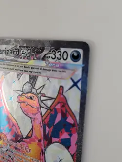 Pokemon Charizard ex Full Art Promo SVP Black Star 056 Holo 330HP English Card - Image 4