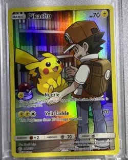 Pikachu 241/236 Sm-Cosmic Eclipse Secret Rare Full Art Holo Pokemon TCG - Image 3