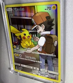 Pikachu 241/236 Sm-Cosmic Eclipse Secret Rare Full Art Holo Pokemon TCG - Image 4
