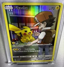 Pikachu 241/236 Sm-Cosmic Eclipse Secret Rare Full Art Holo Pokemon TCG - Image 5