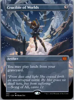 Crucible of Worlds (Borderless) #393 (NM) (Non-Foil) (M) (2X2) Magic MTG - Image 1