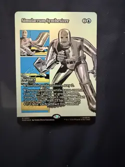 Simulacrum Synthesizer 61 (Borderless) Marvel Universe Eternal-Legal MTG MAR NM - Image 1