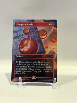 Pumpkin Bombs (Borderless) Foil SPE 26 Marvel's Spider-Man MTG Unplayed NM - Image 1