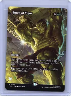 Force of Vigor (Borderless) Foil M Marvel Universe Eternal-Legal 77 NM - Image 1