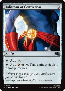 NM Talisman of Conviction, MTG, Heroes Commander, Magic the Gathering, 217 - Image 1