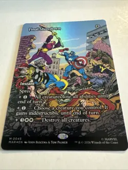 Final Showdown (Borderless) Marvel Universe Eternal-Legal Foil - Image 3