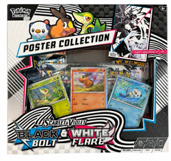 Pokemon TCG SV10.5 Black Bolt & White Flare Unova Poster Collection Box Sealed - Image 1