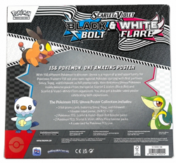 Pokemon TCG SV10.5 Black Bolt & White Flare Unova Poster Collection Box Sealed - Image 2