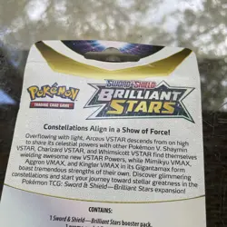 B-21 Pokemon Brilliant Stars Flapple promo card Checklane Blister Booster Pack - Image 4