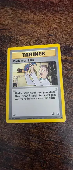 Professor Elm 96/111 Uncommon Neo Genesis Pokemon Lightly Played - Image 1