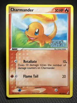 Charmander 48/100 EX Crystal Guardians Reverse Holo Pokemon TCG - Image 1