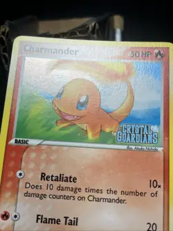 Charmander 48/100 EX Crystal Guardians Reverse Holo Pokemon TCG - Image 2