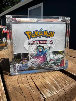 Pokemon TCG SV05 Temporal Forces Booster Box Sealed (With Acrylic Case) - Image 1