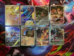 Pokemon TCG NM illustration Rare Lot Of 8 Destined Rivals Black Bolt Paldea - Image 1