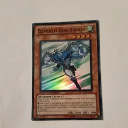 Yu-Gi-Oh! CT07-EN006 Elemental HERO Stratos (Limited Ed.) Super Rare, NEAR MINT - Image 1