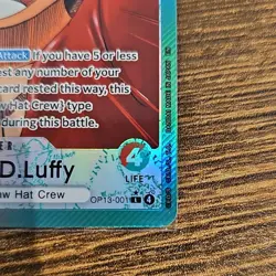 Bandai One Piece CCG Monkey.D.Luffy OP13-001 Leader Alt Art Foil EN - Image 4