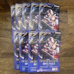 Bandai One Piece TCG - The Azure Sea's Seven - Lot of 9 Booster Packs (English) - Image 1