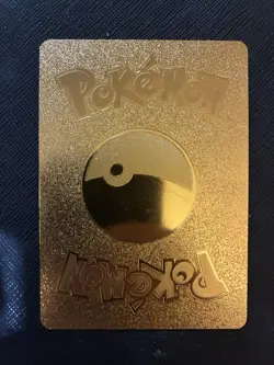 Pokemon Special Delivery Gold Pikachu SWSH074 Custom Metal Card - Used Lightly - Image 2