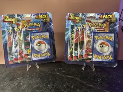 (2 sets) Pokemon TCG Lightning Set 4 Booster Packs 1 Bonus Card - Image 1