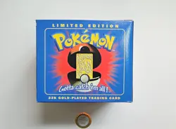 Pokemon 24k Gold Burger King Card Charizard 1999, EXTREMELY MINT, NEW SEALED - Image 4