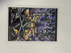 Roronoa Zoro Japanese One Piece Wafer Card No.6-18 SR NM Holo - Image 1