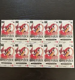 Round 1 One Piece Trading Card Game Promo (ENGLISH) IN HAND - 10 SEALED PACKS! - Image 1