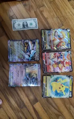 5 jumbo pokemon cards - Image 1