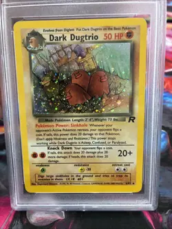 2000 POKEMON Team ROCKET Holo Dark Dugtrio #6 PSA 6 Card - Image 2