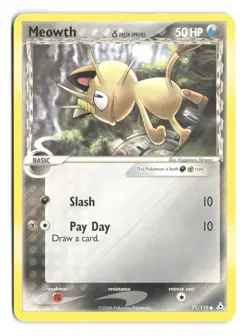 Pokemon Meowth Holon Phantoms 71/110 MP - Image 1