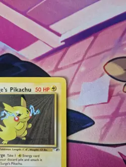 Lt. Surge's Pikachu 81/132 Gym Heroes Wotc Pokemon Card - Image 3