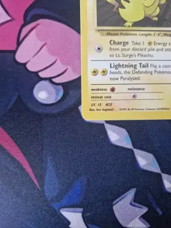 Lt. Surge's Pikachu 81/132 Gym Heroes Wotc Pokemon Card - Image 5