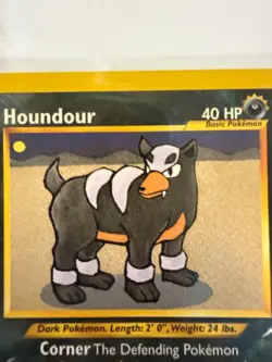 Houndour 43/105 Neo Destiny Pokemon Card WOTC Vintage Non-Holo Unlimited LP - Image 4