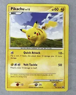 Pikachu 70/100 - Majestic Dawn Pokemon Card Non-Holo LP - Image 1