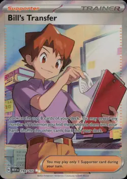 Bill's Transfer Holo Ultra Rare SV: Scarlet & Violet 151 194/165 NM - Image 1