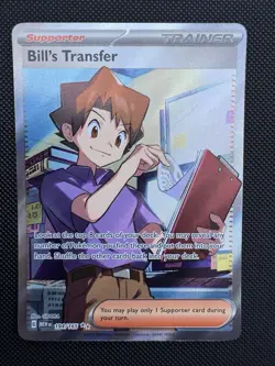 Pokemon TCG Scarlet & Violet 151 Bill's Transfer Ultra Rare Holo Card 194/165 - Image 1