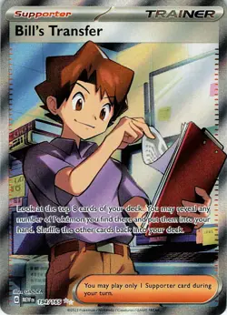 Bill's Transfer Holo Ultra Rare SV: Scarlet & Violet 151 194/165 NM - Image 1