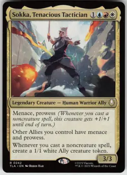 MTG Sokka, Tenacious Tactician Normal NM Avatar: The Last Airbender Magic 242 - Image 1