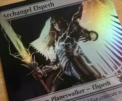 X 1 Archangel Elspeth NM-M Borderless Foil March of the Machine MOM 320 MTG - Image 1