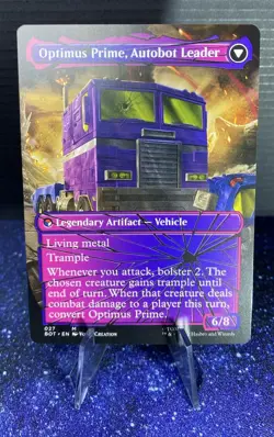Optimus Prime, Hero Universes Beyond Transformers MTG Mythic 027 Shattered Glass - Image 2