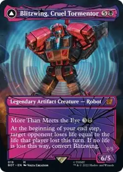 MTG Transformers Blitzwing, Cruel Tormentor (Shattered Glass) 19 LP - Image 2