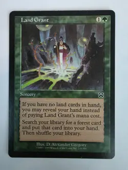 Wizards of the Coast MTG Land Grant Mercadian Masques Common 255 - PLAYSET - Image 4