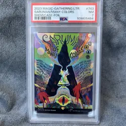 MTG LOTR Saruman of Many Colors Poster Foil - Image 1