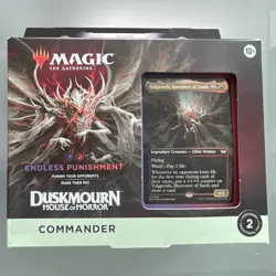 Wizards of the Coast MTG Commander Duskmourn Endless Punishment Valgavoth 100 - Image 1
