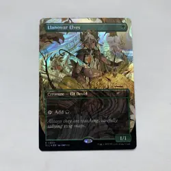 Llanowar Elves HALO FOIL Secret Lair Encyclopedia Of Magic NM 0039 - Image 1