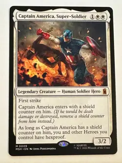 MTG Marvel Super Heroes Captain America, Super-Soldier Regular NM - Image 1
