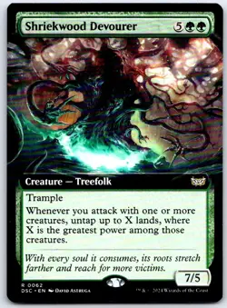 Shriekwood Devourer (Extended Art) Commander: Duskmourn: House of Horror MTG NM - Image 1