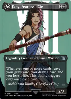 Fang, Fearless l'Cie BORDERLESS Final Fantasy Magic MTG NM - Image 1
