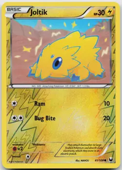 Joltik 41/108 Common Dark Explorers Pokemon Reverse Holo Near Mint - Image 1